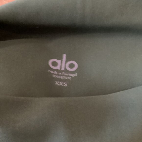 Alo Yoga Womens High Waisted Ripped Warrior Leggings Size XXS Hunter Green Athle - Picture 10 of 10